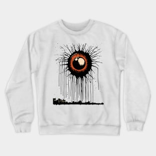 Ink Drip Vision - The Eyeball Sun Crewneck Sweatshirt